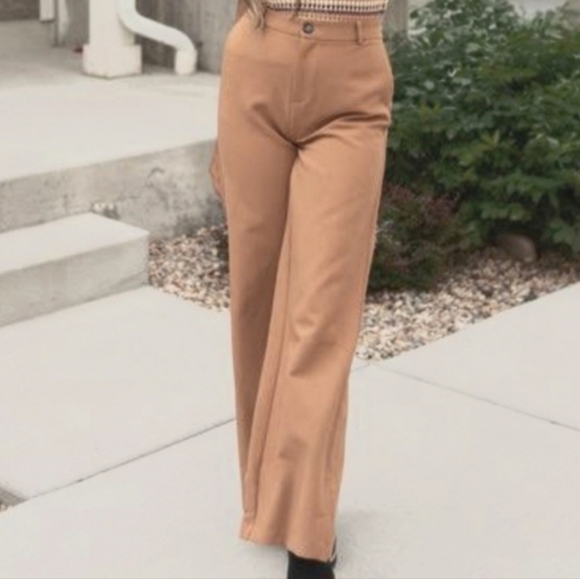 🦋 Uniqlo bootcut women's chino pants size 0 - Picture 7 of 7